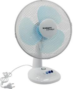 img 2 attached to Table fan Scarlett SC-DF111S07, white
