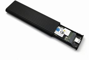 img 3 attached to Universal adapter (outer box) M.2 NVMe PCI-E, M2 SATA NGFF - USB 3.1 Type-C Gen2 Ribbed Black Metal Box