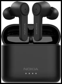 img 1 attached to Wireless Nokia Noise Cancelling Earbuds BH-805, charcoal