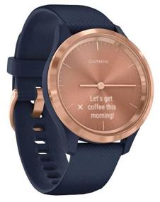img 1 attached to Navy Blue/Rose Gold Garmin Vivomove 3S Smart Watch: A Stylish and Advanced Wearable