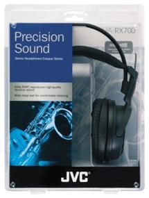 img 1 attached to 🎧 Black JVC HA-RX700 Headphones: Crisp Sound Quality and Stylish Design