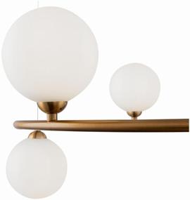 img 4 attached to Lamp MAYTONI Ring MOD013PL-06BS, G9, 150 W, number of lamps: 6 pcs., armature color: brass, shade color: white