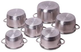 img 4 attached to Set of pans Kamille KM-4704S 12 pr. stainless steel
