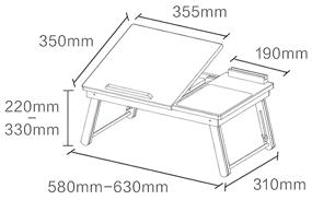 img 4 attached to 🌟 Multifunctional Folding Computer Table - Orange House CSMJ8742