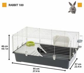 img 1 attached to Cage for rodents, rabbits Ferplast Rabbit 100 95x57x46 cm 95 cm 57 cm 46 cm