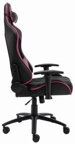 img 4 attached to Gaming chair ZONE 51 Gravity, upholstery: imitation leather/textile, color: black/pink