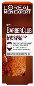 img 2 attached to 🧔 L'Oreal Paris Barber Club Long Beard Oil with Cedarwood Oil, 30ml - Nourish and Style Your Facial Hair