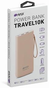 img 1 attached to Portable Battery HIPER Travel10k, Peach