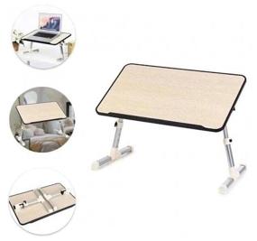 img 4 attached to 🔥 Ultimate Laptop Stand Table: Adjustable Tilt & Height Laptop Table