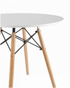 img 3 attached to 🪑 Eames DSW Stool Group: Kitchen Table Stool, 80 cm, Brown/White - Stylish and Practical!