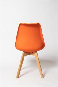 img 3 attached to Комплект пластиковых стульев для кухни из 2-х штук SC-034, оранжевый