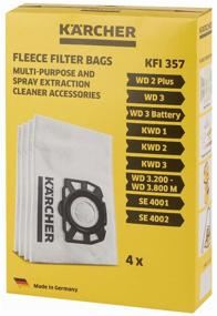 img 2 attached to KARCHER dust bags 2.863-314.0, white/black, 4 pcs.