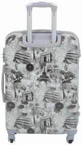 img 3 attached to TEVIN suitcase, polycarbonate, support legs on the side, 37 l, size S, paris