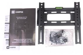 img 2 attached to 📺 Modern Wall Bracket HARPER TVM-1742 Black: Space-Saving Solution for Stylish TV Display