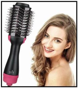 img 3 attached to One Step Hot Air Brush / Hair Curling & Straightening Brush / Volumizing Blow Dryer