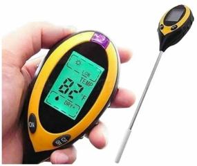 img 3 attached to Ph meter for soil, (4 in 1) / measuring the level of PH / humidity / temperature and soil illumination / with LCD display