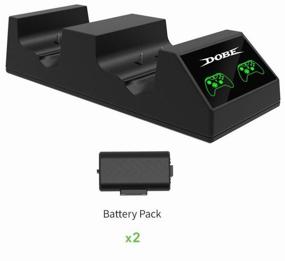 img 4 attached to Зарядная станция Xbox One Dobe Charging Dock 2 шт АКБ 800 mAh