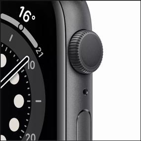 img 3 attached to Apple Watch Series 6 44mm Aluminum Case RU Smart Watch: Gray Space/Anthracite/Black Nike Sport Band - A Perfect Combination of Style and Functionality