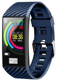 img 2 attached to Enhance Your Fitness with the Smart Bracelet Smarterra FitMaster Pulsar in Blue