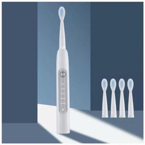 img 2 attached to Advanced Sonic Toothbrush Kit: 3 Attachments, 5 Modes for Whitening and Caries Prevention