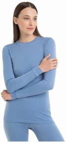 img 4 attached to NORVEG SOFT Thermal set for women blue ash, size S