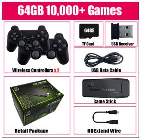 img 4 attached to 🎮 Game Stick Lite - 64GB | 10,000 Games | 4K