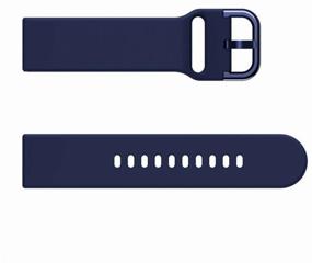 img 2 attached to Silicone strap 20 mm for Samsung Galaxy Watch 42 mm, blue