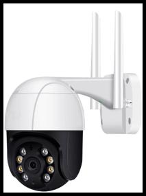 img 4 attached to Outdoor waterproof IP66 camera, SAFEBURG EYE-518 color surveillance, WiFi, motion sensor and night vision, rotatable for home.