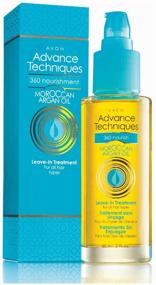 img 1 attached to AVON Advance Techniques Питательная сыворотка для волос 360 Nourish Moroccan Argan Oil Leave-In Treatment