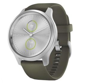 img 4 attached to ⌚️ Stylish & Functional Garmin Vivomove Style Smart Watch: Silver/Grass, Silicone Strap