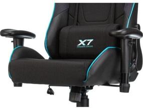 img 4 attached to Computer chair A4Tech X7 GG-1100 gaming, upholstery: imitation leather/textile, color: black/blue