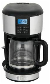 img 1 attached to Russell Hobbs 20680-56 Drip Coffee Maker: Black/Silver Elegance at Its Best