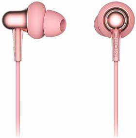 img 2 attached to 🎧 Enhance Your Audio Experience with 1MORE Stylish Dual-Dynamic In-Ear E1025 Headphones, Rose Pink