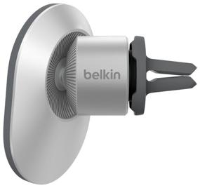 img 3 attached to Car Holder Belkin Magnetic Car Vent Mount (WIC003btGR) for iPhone 12, 12 Pro, 12 ProMax, 13, 13 Pro, 13 ProMax (Silver) Grey