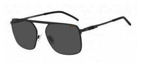 img 1 attached to Солнцезащитные очки BOSS, прямоугольные, оправа: металл, мужские