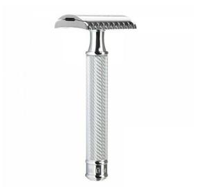 img 3 attached to 🪒 MUHLE Traditional Chrome T-Razor: Open Comb, Silver, Replaceable Blades - Ultimate Shaving Experience, 1pc