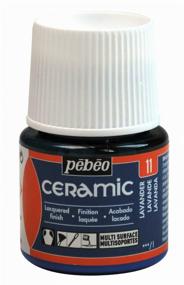 img 2 attached to Pebeo Ceramic and metal paint Ceramic, 45 ml, lavender