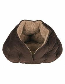 img 2 attached to Bed for dogs and cats TRIXIE Malu Cuddly Cave 47x27x41 cm 47 cm 27 cm triangular brown 41 cm