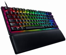 img 4 attached to Razer Huntsman V2 Tenkeyless Clicky Optical Switch Purple Gaming Keyboard - Black (Russian Layout)