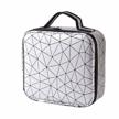 hoyofo travel makeup case with adjustable dividers makeup cosmetic case organizer for women small makeup train case artist storage bag with brush holder,silver logo