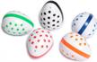 set of 5 halilit by edushape egg shakers for babies - bright playful colors musical instrument & sensory developmental toy! logo