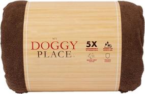 img 3 attached to Enhance Comfort and Style with My Doggy Place Downtown Pet Supply - Charcoal Dog Crate Cover - Ultra Absorbent Microfiber Chenille Fabric - Machine Washable Kennel Cover!