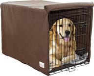 enhance comfort and style with my doggy place downtown pet supply - charcoal dog crate cover - ultra absorbent microfiber chenille fabric - machine washable kennel cover! логотип