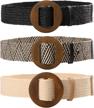 ayliss elastic stretch fashion braided women's accessories via belts logo
