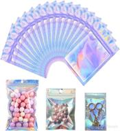 resealable holographic packaging storage eyelash logo