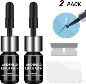 img 4 attached to 🔧 MuiSci Glass Repair Kit: Easy-to-Use Car Windshield Crack Repair Resin + Nano Repair Fluid Glue - Fix Scratches, Chips & Cracks Effortlessly!