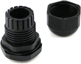 img 2 attached to Cable Gland -Lokman 20 Pack PG7 Plastic Waterproof Adjustable 3-6.5Mm Cable Gland Connectors Cable Gland Joints With Gaskets, Black (PG7)