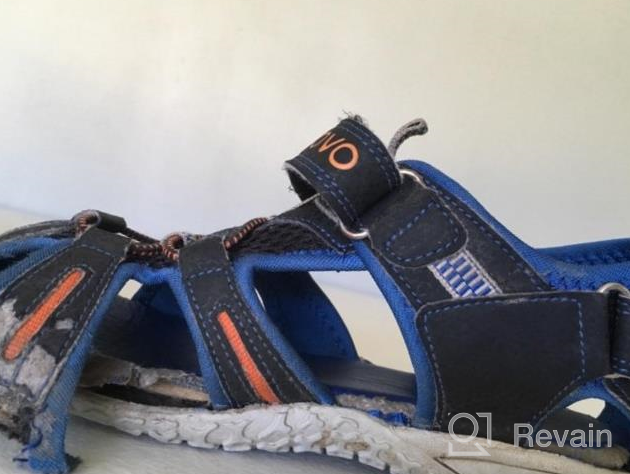 img 1 attached to 👟 UOVO Boys Sandals - Kids Hiking Athletic Closed-Toe Beach Summer Sandals for Boys - Quick-Drying & Breathable review by Gary Generale