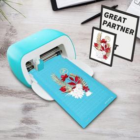 img 3 attached to Режущий коврик VIKDOOK для Cricut Joy: 6 штук набора различных грип-клеевых ковриков (4,5 ”X12” и 4,5 ”X6,5”) - голубой свет, зеленый стандарт, фиолетовый сильный захват