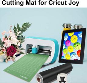 img 1 attached to Режущий коврик VIKDOOK для Cricut Joy: 6 штук набора различных грип-клеевых ковриков (4,5 ”X12” и 4,5 ”X6,5”) - голубой свет, зеленый стандарт, фиолетовый сильный захват